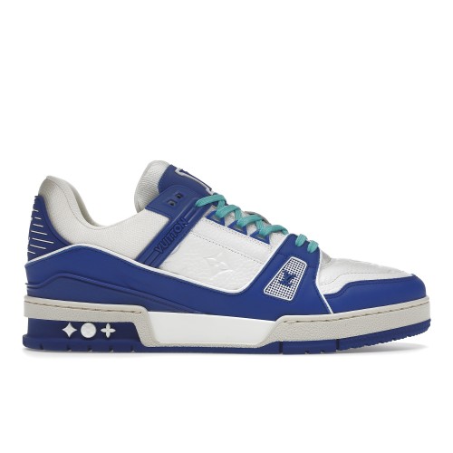 Кроссы Louis Vuitton LV Trainer Blue - мужская сетка размеров