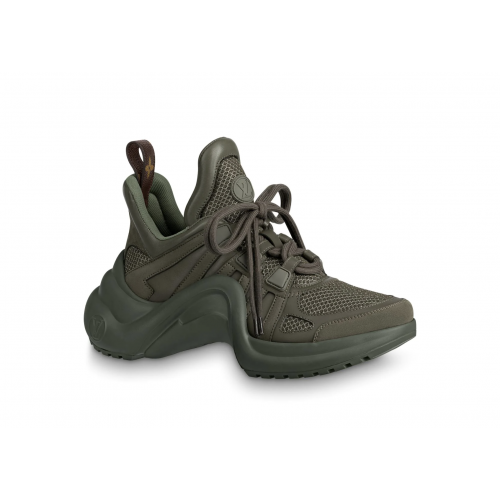 Кроссы Louis Vuitton Arclight Trainer Khaki (W) - женская сетка размеров