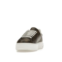 Женские кроссовки Louis Vuitton Time Out Monogram Leather Cacao Brown White (W)