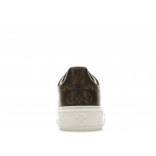 Женские кроссовки Louis Vuitton Time Out Monogram Leather Cacao Brown White (W)