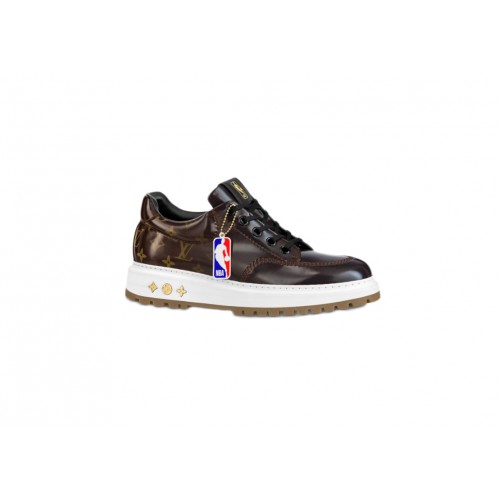 Кроссы Louis Vuitton x NBA Abbesses Derby Ebony - мужская сетка размеров