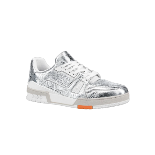 Кроссы Louis Vuitton Trainer Silver - мужская сетка размеров