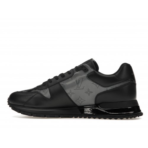 Кроссы Louis Vuitton Run Away Iridescent Black - мужская сетка размеров