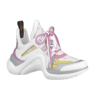 Женские кроссовки Louis Vuitton Archlight Pink Yellow (W)