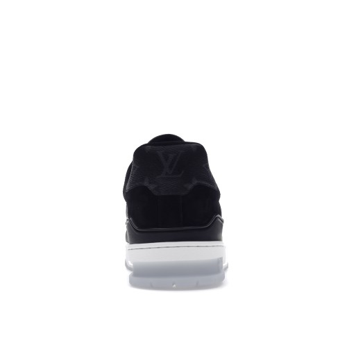 Кроссы Louis Vuitton Trainer Black Monogram - мужская сетка размеров