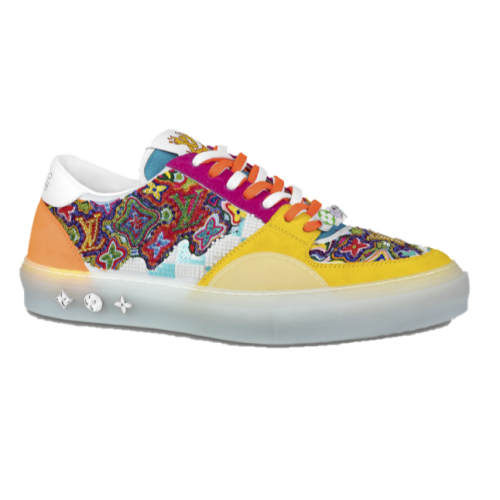 Кроссы LV Ollie Yellow Beads SS21 - мужская сетка размеров