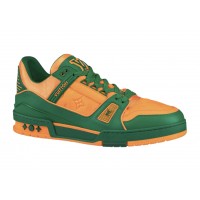 Кроссовки Louis Vuitton Trainer Green Orange