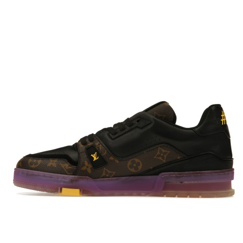 Кроссы Louis Vuitton Trainer Monogram Purple - мужская сетка размеров