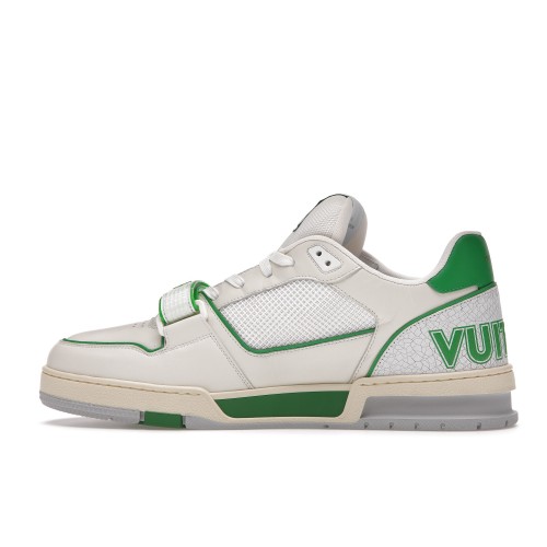 Кроссы Louis Vuitton Trainer Green Mesh - мужская сетка размеров