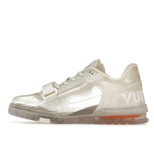 Кроссы Louis Vuitton Trainer White Transparent - мужская сетка размеров