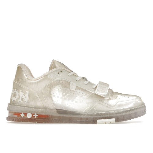 Кроссы Louis Vuitton Trainer White Transparent - мужская сетка размеров