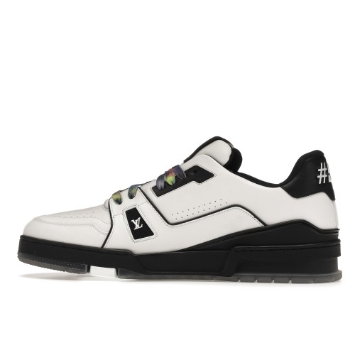 Кроссы Louis Vuitton LV Trainer Black White - мужская сетка размеров