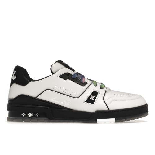 Кроссы Louis Vuitton LV Trainer Black White - мужская сетка размеров
