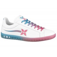 Кроссовки Louis Vuitton Luxembourg Samothrace Sneaker White Pink Blue