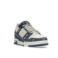 Louis Vuitton LV Trainer Monogram Denim White Blue