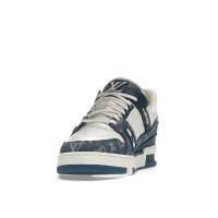 Louis Vuitton LV Trainer Monogram Denim White Blue