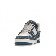 Louis Vuitton LV Trainer Monogram Denim White Blue