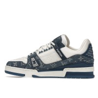 Louis Vuitton LV Trainer Monogram Denim White Blue