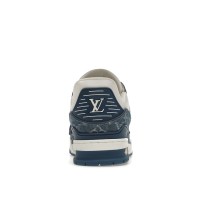 Louis Vuitton LV Trainer Monogram Denim White Blue