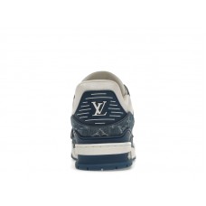 Louis Vuitton LV Trainer Monogram Denim White Blue