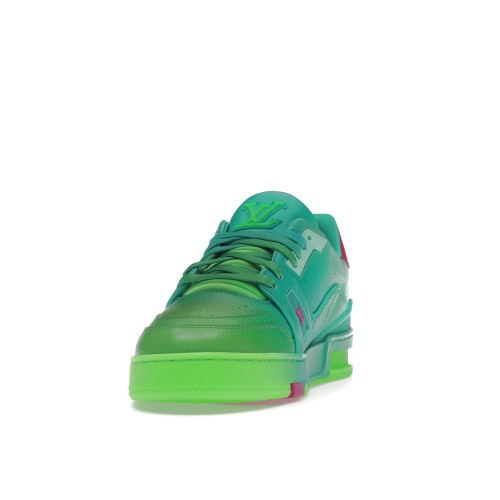 Кроссы Louis Vuitton Trainer Green Ombre - мужская сетка размеров