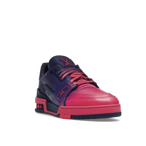Кроссы Louis Vuitton Trainer Pink Ombre - мужская сетка размеров