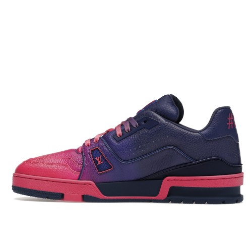 Кроссы Louis Vuitton Trainer Pink Ombre - мужская сетка размеров