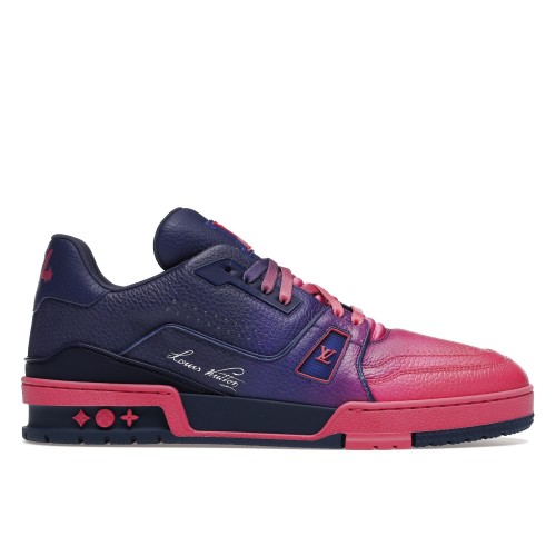 Кроссы Louis Vuitton Trainer Pink Ombre - мужская сетка размеров
