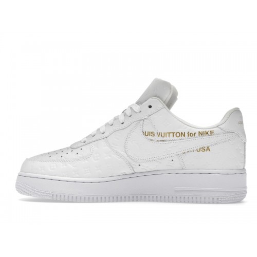 Louis Vuitton Nike Air Force 1 Low By Virgil Abloh White - мужская сетка размеров