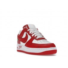 Louis Vuitton Nike Air Force 1 Low By Virgil Abloh White Red