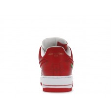 Louis Vuitton Nike Air Force 1 Low By Virgil Abloh White Red