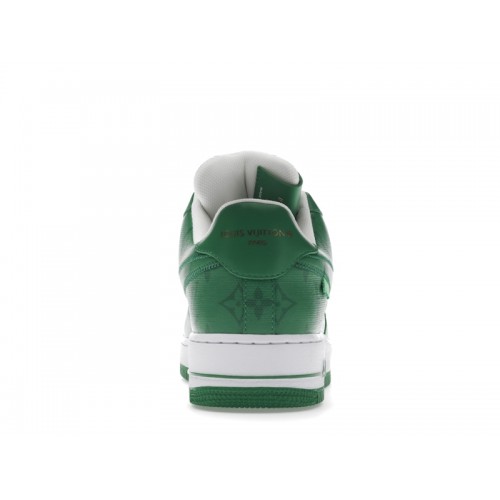 Louis Vuitton Nike Air Force 1 Low By Virgil Abloh White Green - мужская сетка размеров