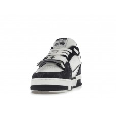 Кроссовки Louis Vuitton LV Trainer Velcro Strap Monogram Denim Black White