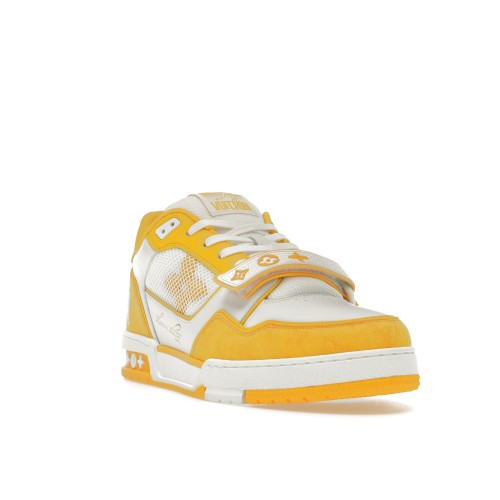 Кроссы Louis Vuitton Trainer Monogram Denim Yellow - мужская сетка размеров
