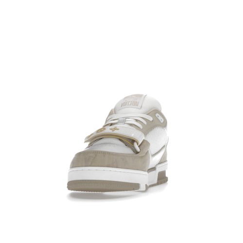 Кроссы Louis Vuitton Trainer Beige White - мужская сетка размеров