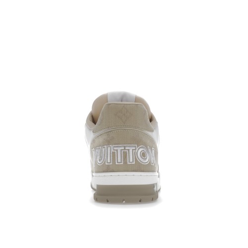 Кроссы Louis Vuitton Trainer Beige White - мужская сетка размеров