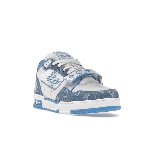 Кроссы Louis Vuitton Trainer Monogram Denim - мужская сетка размеров