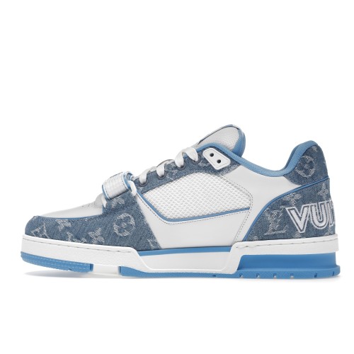 Кроссы Louis Vuitton Trainer Monogram Denim - мужская сетка размеров