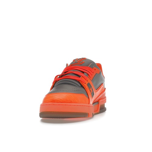 Кроссы Louis Vuitton Trainer Orange Grey - мужская сетка размеров