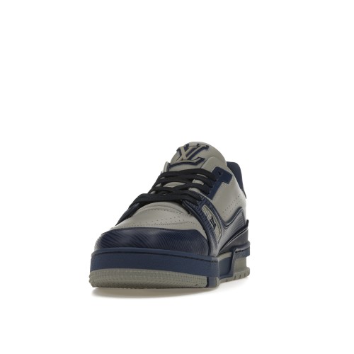 Кроссы Louis Vuitton LV Trainer Marine Grey - мужская сетка размеров