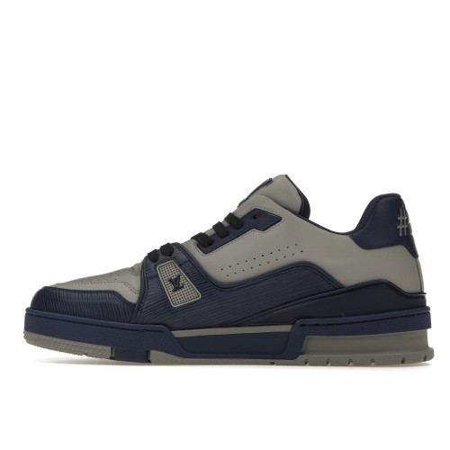 Кроссы Louis Vuitton LV Trainer Marine Grey - мужская сетка размеров