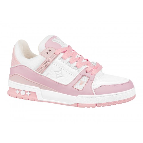 Кроссы Louis Vuitton Trainer Pink Rose - мужская сетка размеров