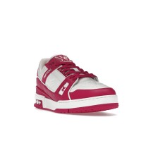Кроссовки Louis Vuitton Trainer Low White Fuchsia