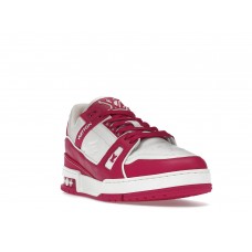 Кроссовки Louis Vuitton Trainer Low White Fuchsia