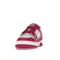 Кроссовки Louis Vuitton Trainer Low White Fuchsia