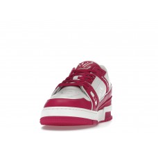 Кроссовки Louis Vuitton Trainer Low White Fuchsia