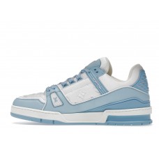 Кроссовки Louis Vuitton Trainer Low White Sky Blue