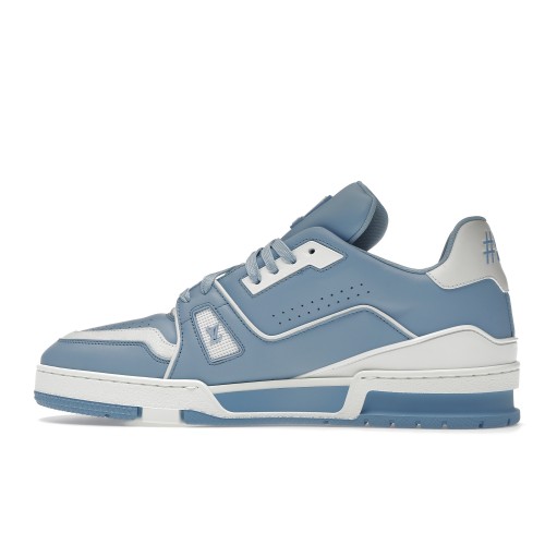 Кроссы Louis Vuitton LV Trainer #54 Light Blue White - мужская сетка размеров