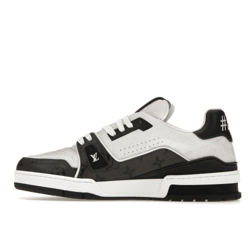 Кроссы Louis Vuitton LV Trainer #54 Black White - мужская сетка размеров