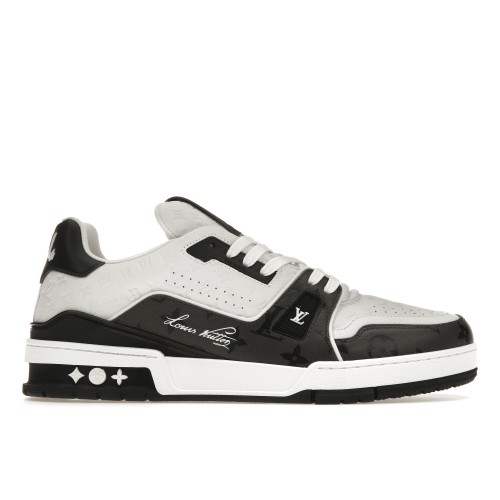 Кроссы Louis Vuitton LV Trainer #54 Black White - мужская сетка размеров